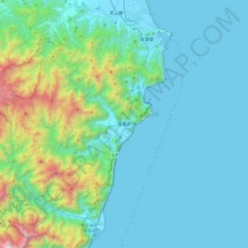 Nan'ao topographic map, elevation, terrain