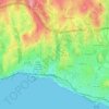 Estoril topographic map, elevation, terrain