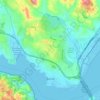 Benicia topographic map, elevation, terrain