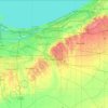 Porter County topographic map, elevation, terrain