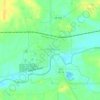 South Whitley topographic map, elevation, terrain