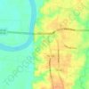 Savannah topographic map, elevation, terrain