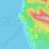 Oceanside topographic map, elevation, terrain