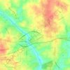 Haw River topographic map, elevation, terrain