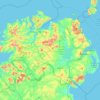 Northern Ireland topographic map, elevation, terrain