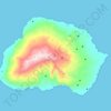 Marion Island topographic map, elevation, terrain