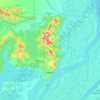 городское поселение Амурск topographic map, elevation, terrain