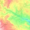Goshen County topographic map, elevation, terrain