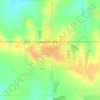 Overbrook topographic map, elevation, terrain