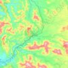 Loncoche topographic map, elevation, terrain