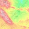 Fremont County topographic map, elevation, terrain