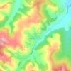 Donje Suhotno topographic map, elevation, terrain