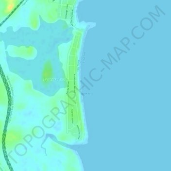 Salonika topographic map, elevation, terrain