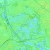 Bourgoyen-Ossemeersen topographic map, elevation, terrain