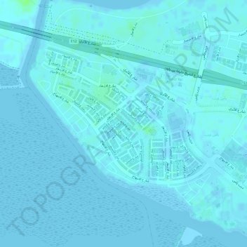 West Yas topographic map, elevation, terrain