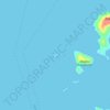 Faradonisi North-West topographic map, elevation, terrain