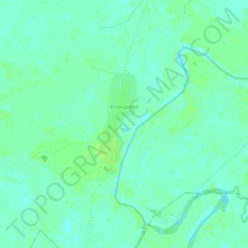 Комарова topographic map, elevation, terrain