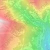 Mordor topographic map, elevation, terrain