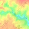 Woods Canyon Lake topographic map, elevation, terrain
