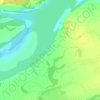 Телецкое topographic map, elevation, terrain