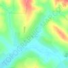 Zakrivtsi topographic map, elevation, terrain