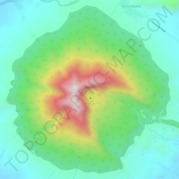 Mount Iriga topographic map, elevation, terrain