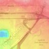 Santa Fe Dam topographic map, elevation, terrain