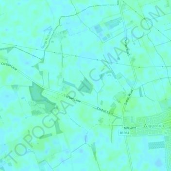 The New Forest topographic map, elevation, terrain