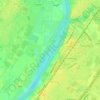 Meuse topographic map, elevation, terrain