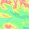 Loch Fannich topographic map, elevation, terrain