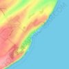 St Margaret's Bay topographic map, elevation, terrain