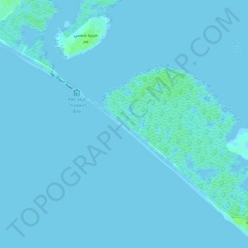 Sandspit topographic map, elevation, terrain