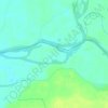 Syr Darya topographic map, elevation, terrain