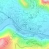 Urubamba topographic map, elevation, terrain