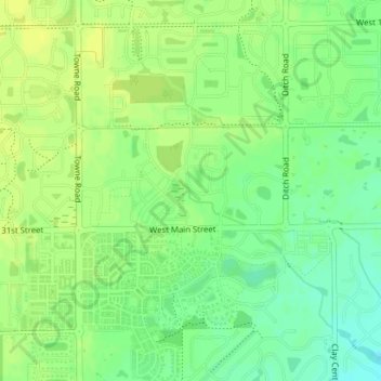 Halifax Park topographic map, elevation, terrain