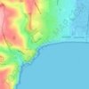 Seaton Beach topographic map, elevation, terrain