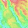 Longsleddale topographic map, elevation, terrain