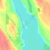 Holy Island topographic map, elevation, terrain