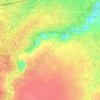 Ngong river topographic map, elevation, terrain