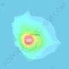 Anak Krakatau topographic map, elevation, terrain
