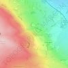 Barks Crag topographic map, elevation, terrain