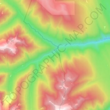 Cooper Creek topographic map, elevation, terrain