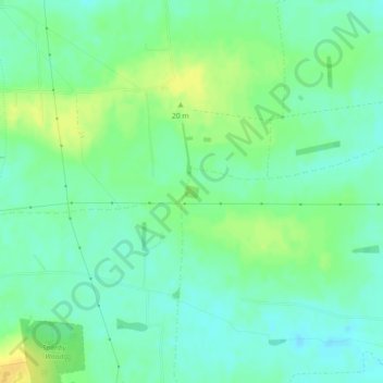 Swaton Wood topographic map, elevation, terrain