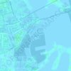 Caribbean Island topographic map, elevation, terrain