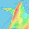 Manoir de Cœcilian (Saint-Pol-Roux) topographic map, elevation, terrain