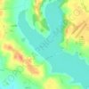 Blithfield Reservoir topographic map, elevation, terrain