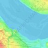 River Mersey topographic map, elevation, terrain