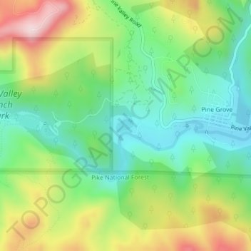 Crystal Lake topographic map, elevation, terrain