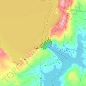 Jocassee Dam topographic map, elevation, terrain