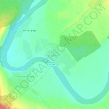 Советский topographic map, elevation, terrain